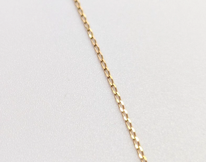 18ct Yellow Gold Necklace Diamond Stones Heart Pendant 50cm Long Hallmarked 2.3g