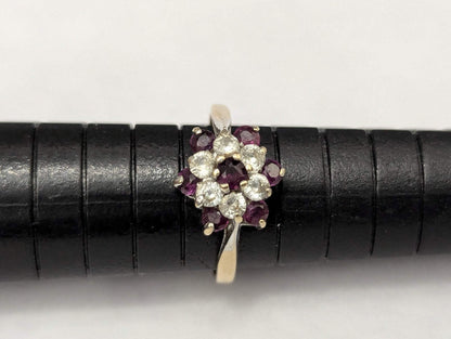 9ct Gold Ring Ruby Hallmark 1976 Size K 1/2