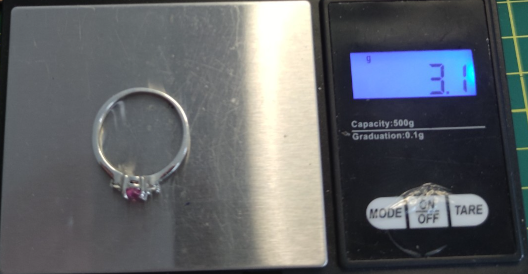Silver Ruby Topaz Ring Hallmark July Birthstone Cluster 3.1g 925 Sterling