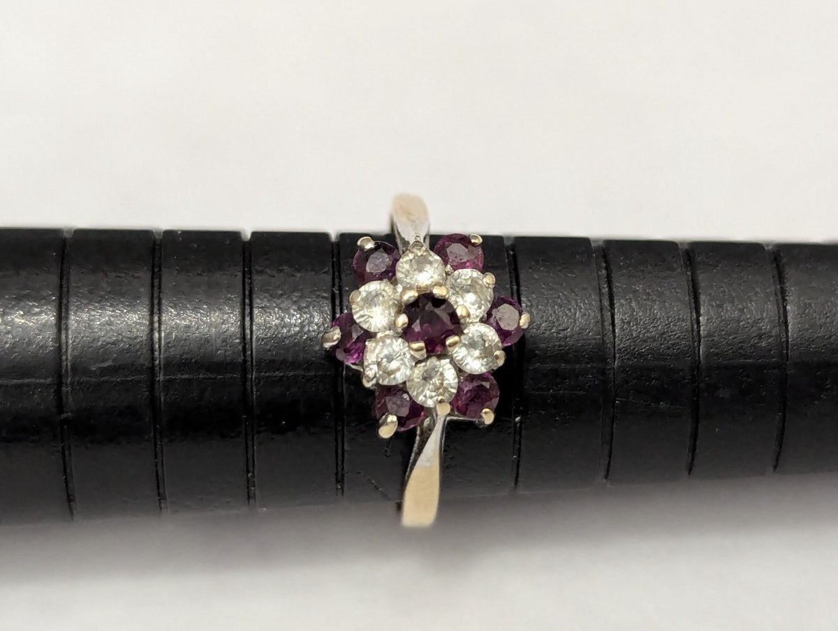 9ct Gold Ring Ruby Hallmark 1976 Size K 1/2