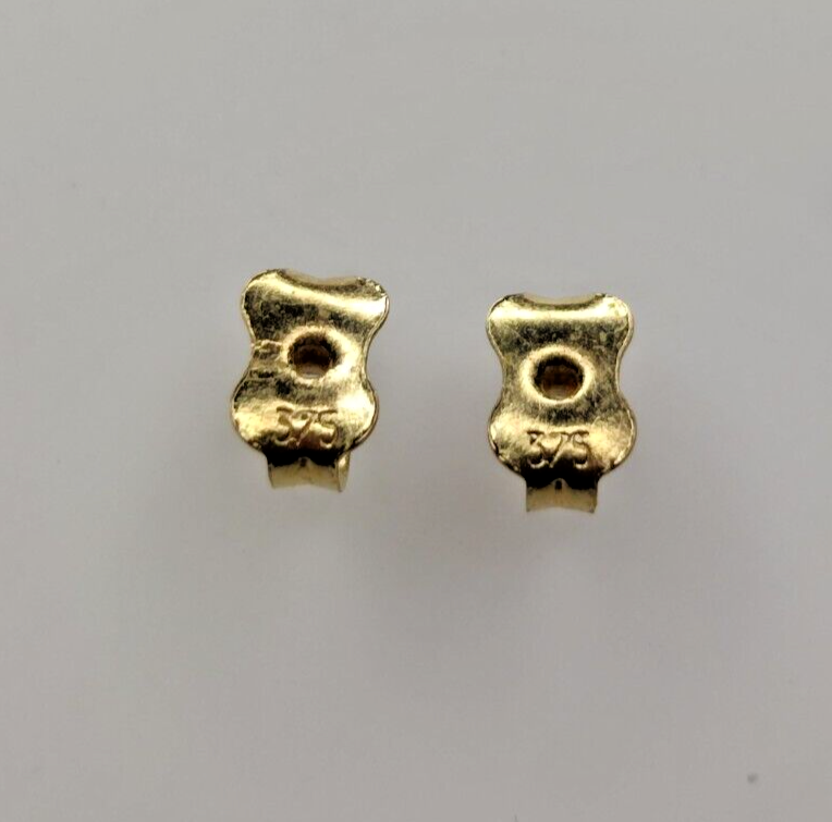 9ct Yellow Gold Spiral Dangle Earrings Hollow Full UK Hallmarked 30mm Long