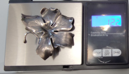 Vintage Anton Michelsen Gertrud Engel 925 Sterling Silver Leaf Brooch Denmark