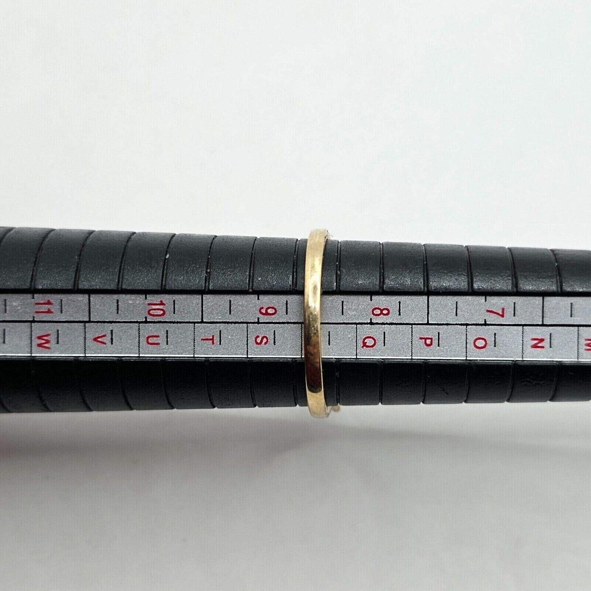 9ct Gold Ring Spinel Solid Band Hallmarked Size Q 1/2