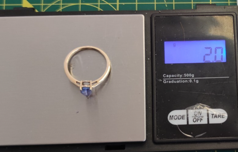 9ct Gold Ring Tanzanite Stone Size P 1/2 Hallmarked Pear Solitaire February 2g