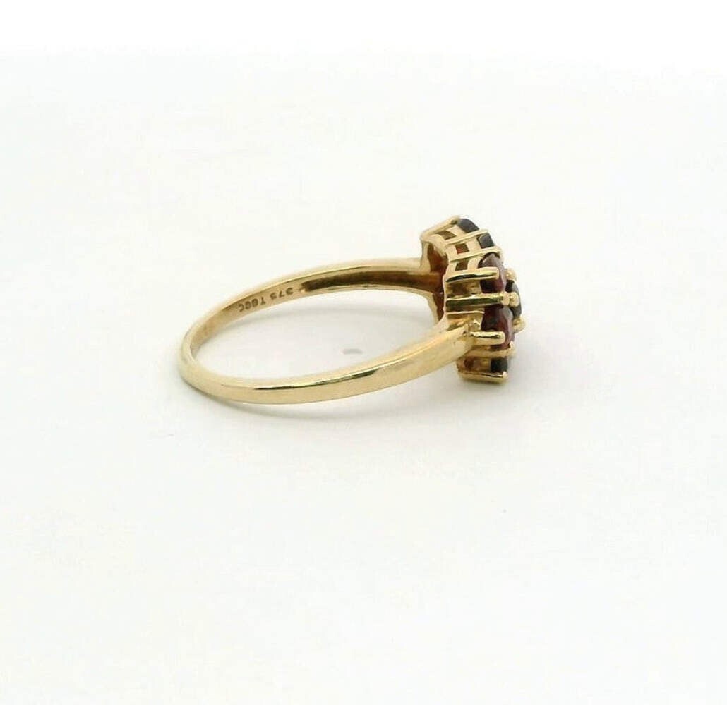 9ct Gold Ring Tourmaline Hallmark Size S 3g