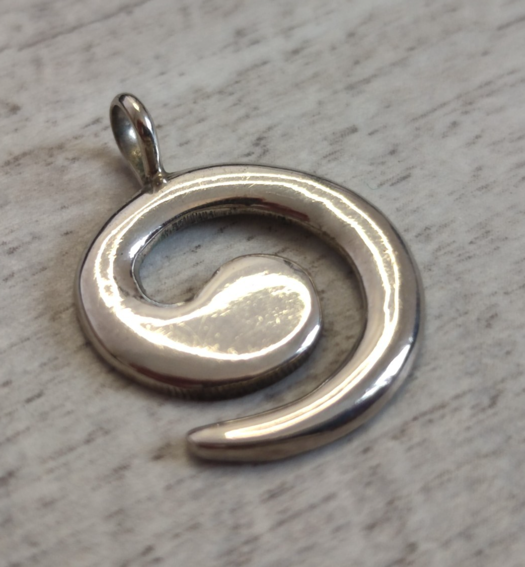 Navajo Sterling Silver Pendant Lowell Draper Native American Artisan Signed
