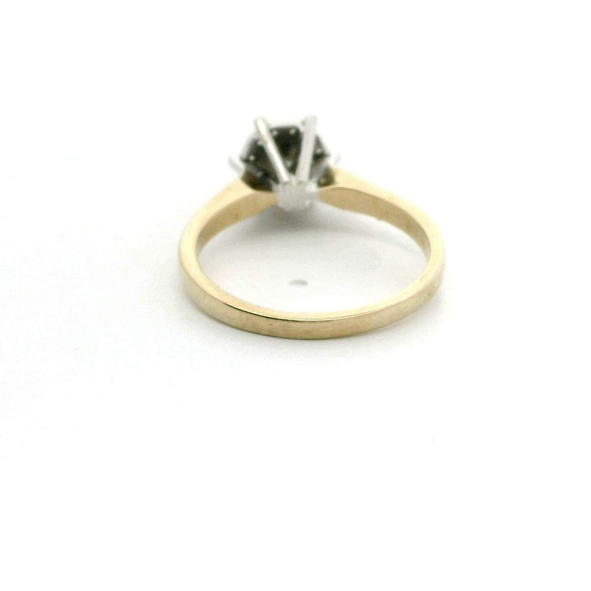 9ct Yellow Gold Engagement Ring 0.10ct Diamond Size P UK Hallmark 3.3g