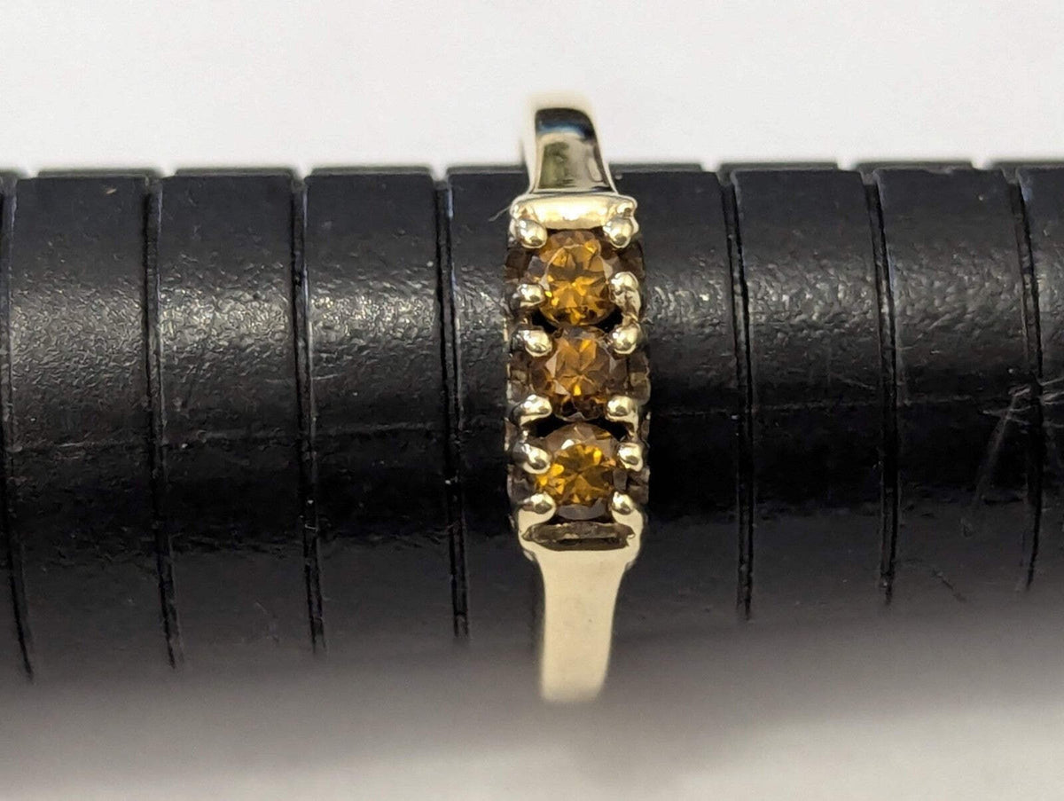 9ct Gold Ring Citrine Office 2006 Hallmark Size N