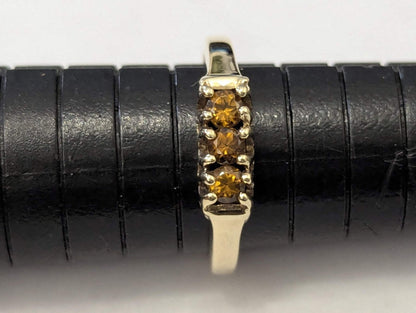 9ct Gold Ring Citrine Office 2006 Hallmark Size N