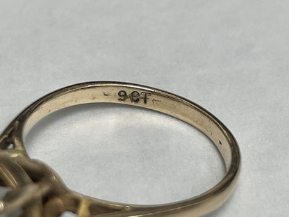Opal 9ct Yellow Gold Ring Size M 1/2 Stamped 375 Solitaire Oct 3.2g