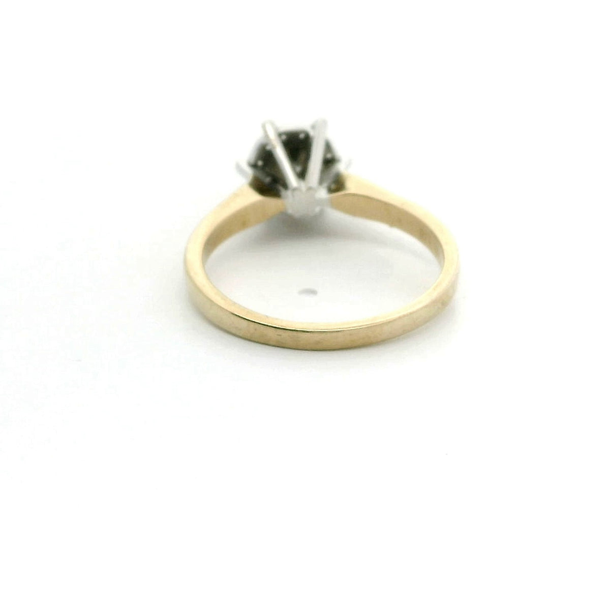 9ct Yellow Gold Engagement Ring 0.10ct Diamond Size P UK Hallmark 3.3g