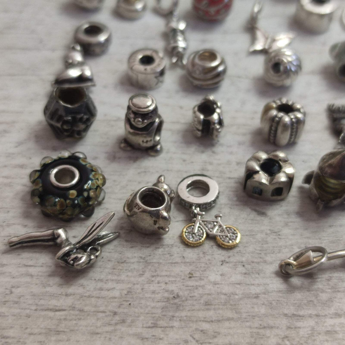 Pandora Charms and Silver Charms Beads x42 Weight 99g