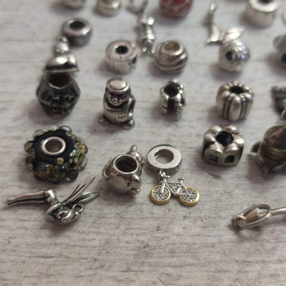 Pandora Charms and Silver Charms Beads x42 Weight 99g