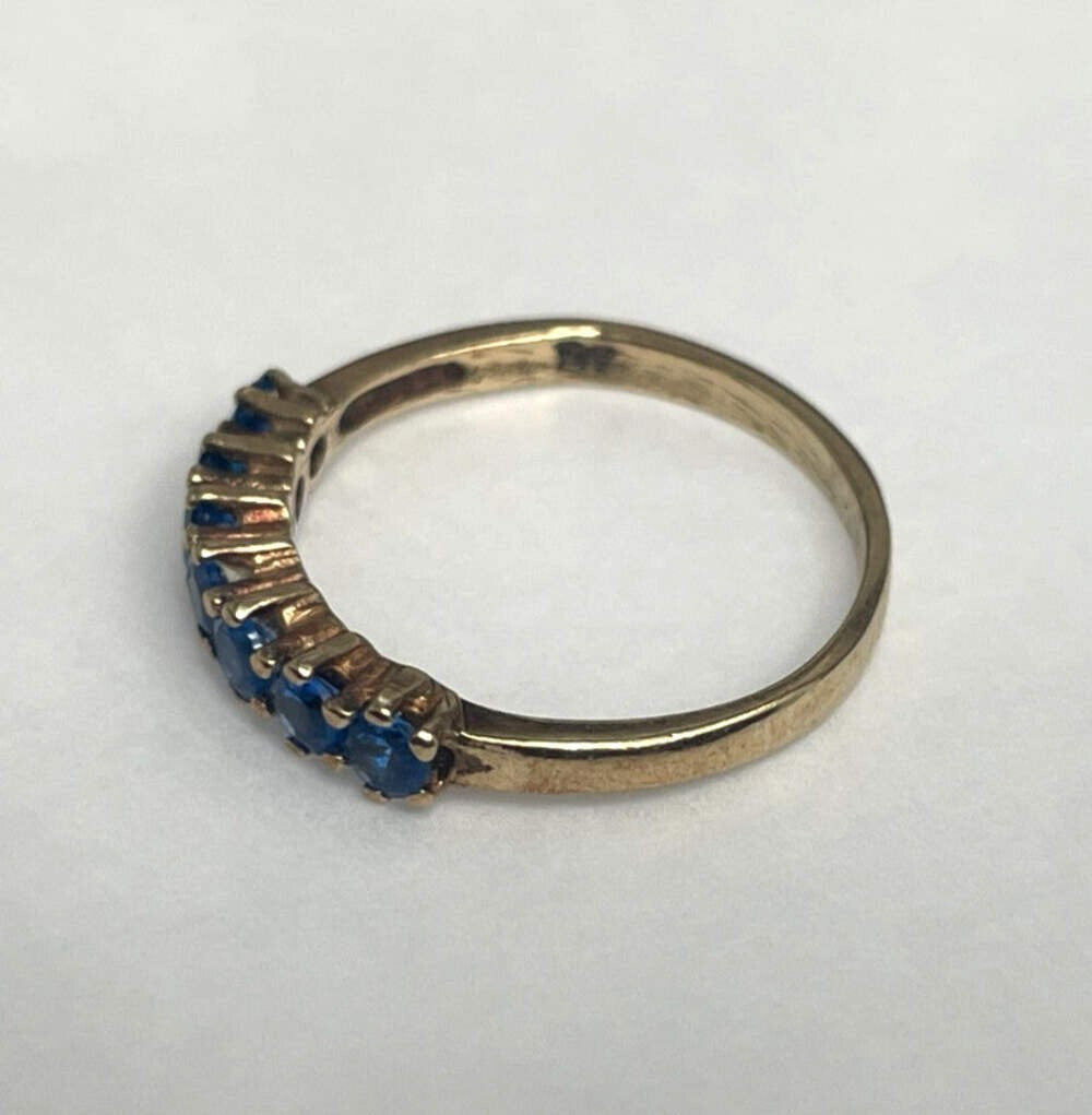 9ct Gold Ring Cubic Zirconia Hallmark Size L 1/2