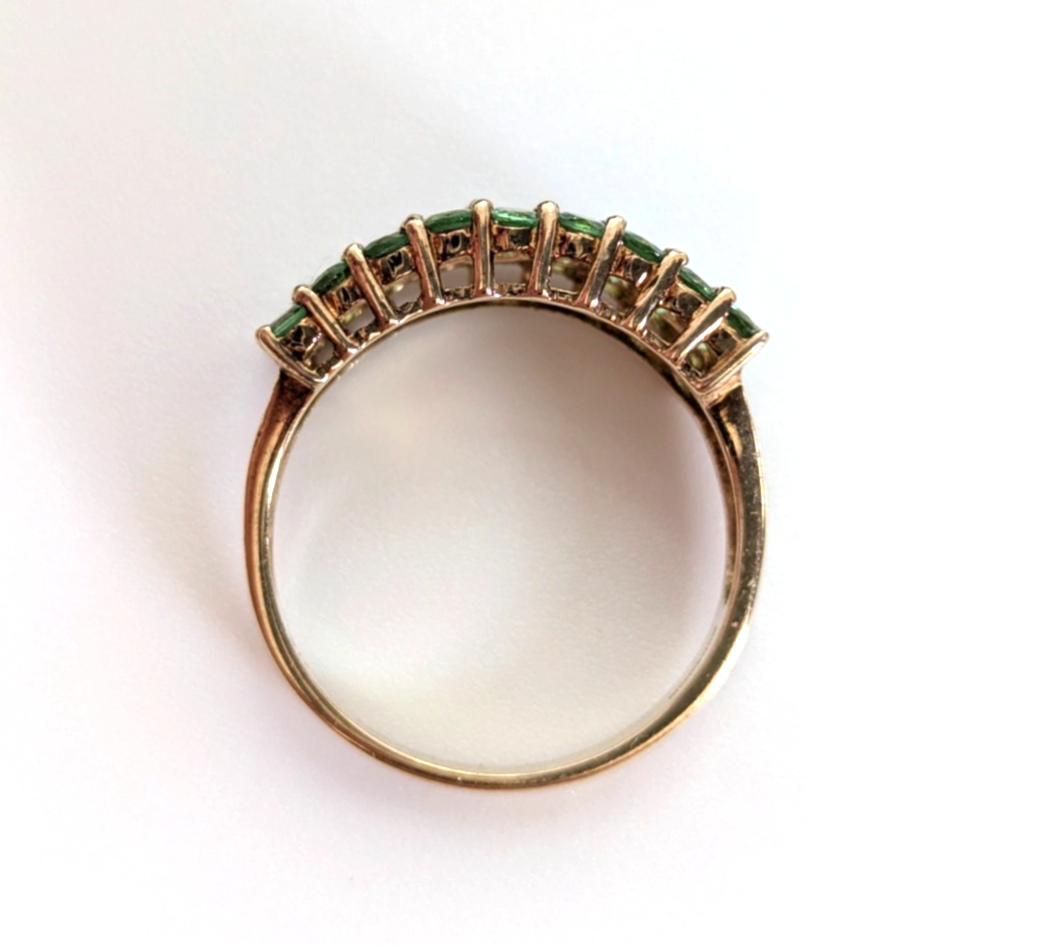 9ct Gold Mint Garnet Ring 36 Stones UK Size S 1/2 4.5 g Prong Setting Birmingham