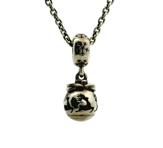 Pandora Christmas Necklace ALE S925 Stamped 48cm Length 11.7g Reindeer Pendant