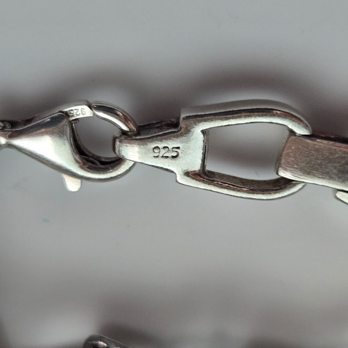 Esprit 925 Sterling Silver Charm Bracelet Letter Initial Alphabet 18cm