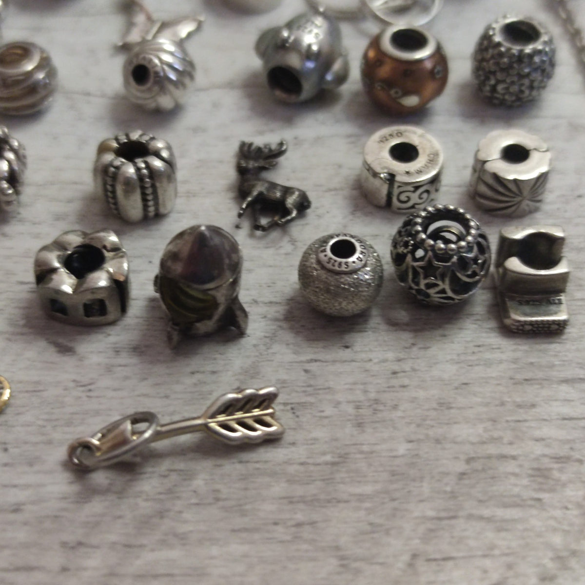 Pandora Charms and Silver Charms Beads x42 Weight 99g
