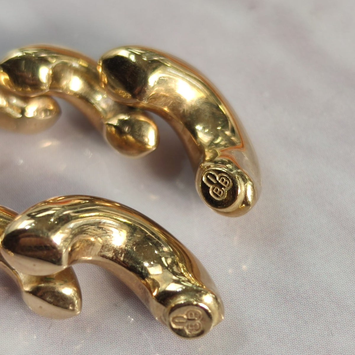 9ct Yellow Gold Spiral Dangle Earrings Hollow Full UK Hallmarked 30mm Long