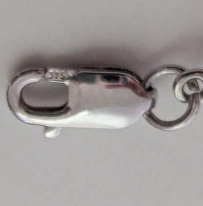 9ct White Gold Bracelet 48 Cubic Zirconia Stones 375 Stamped 18cm Long