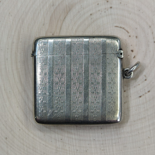 Silver Vesta Case Victorian 1870s Deakin & Francis Ltd Birmingham 50x43mm
