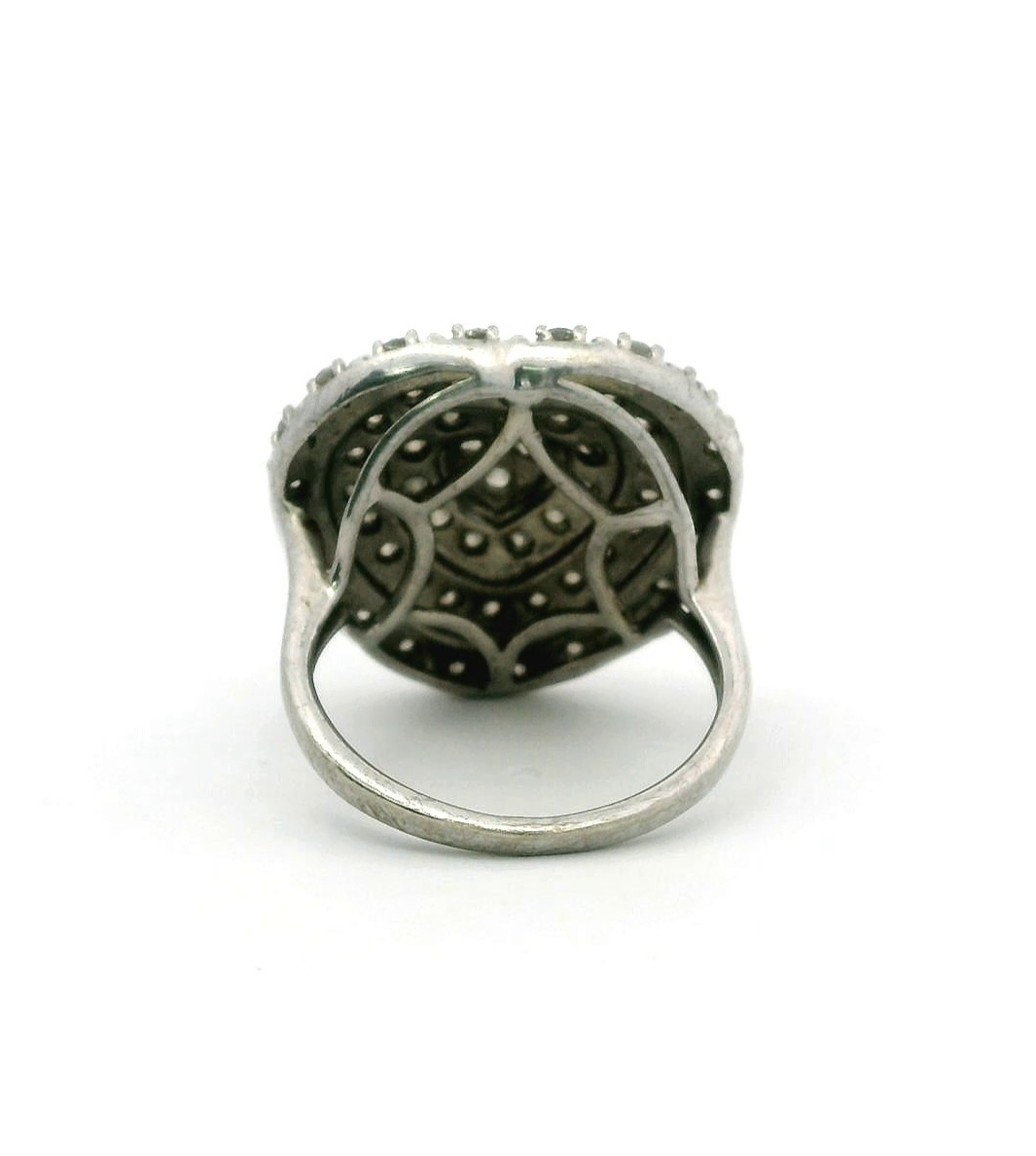 Silver Ring Diamond 2.05ct 925 Stamped Size N 1/2 Certificate 6g