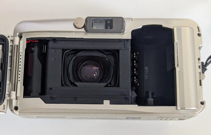 Olympus Zoom 115 35mm Compact Film Camera With Case Autofocus Flash Working