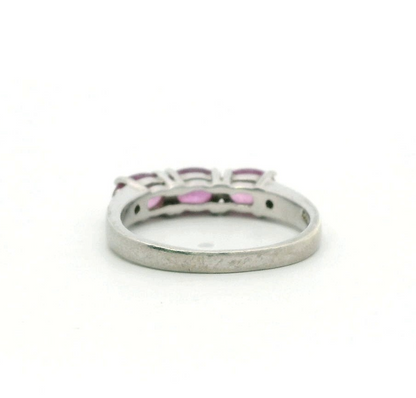 Silver Ring Sapphire Topaz 925 Stamped Size N Certificate 2.8g