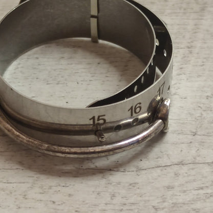 Pandora 925 Sterling Silver Moments Bangle Charm Bracelet Clasp Stamped ALE