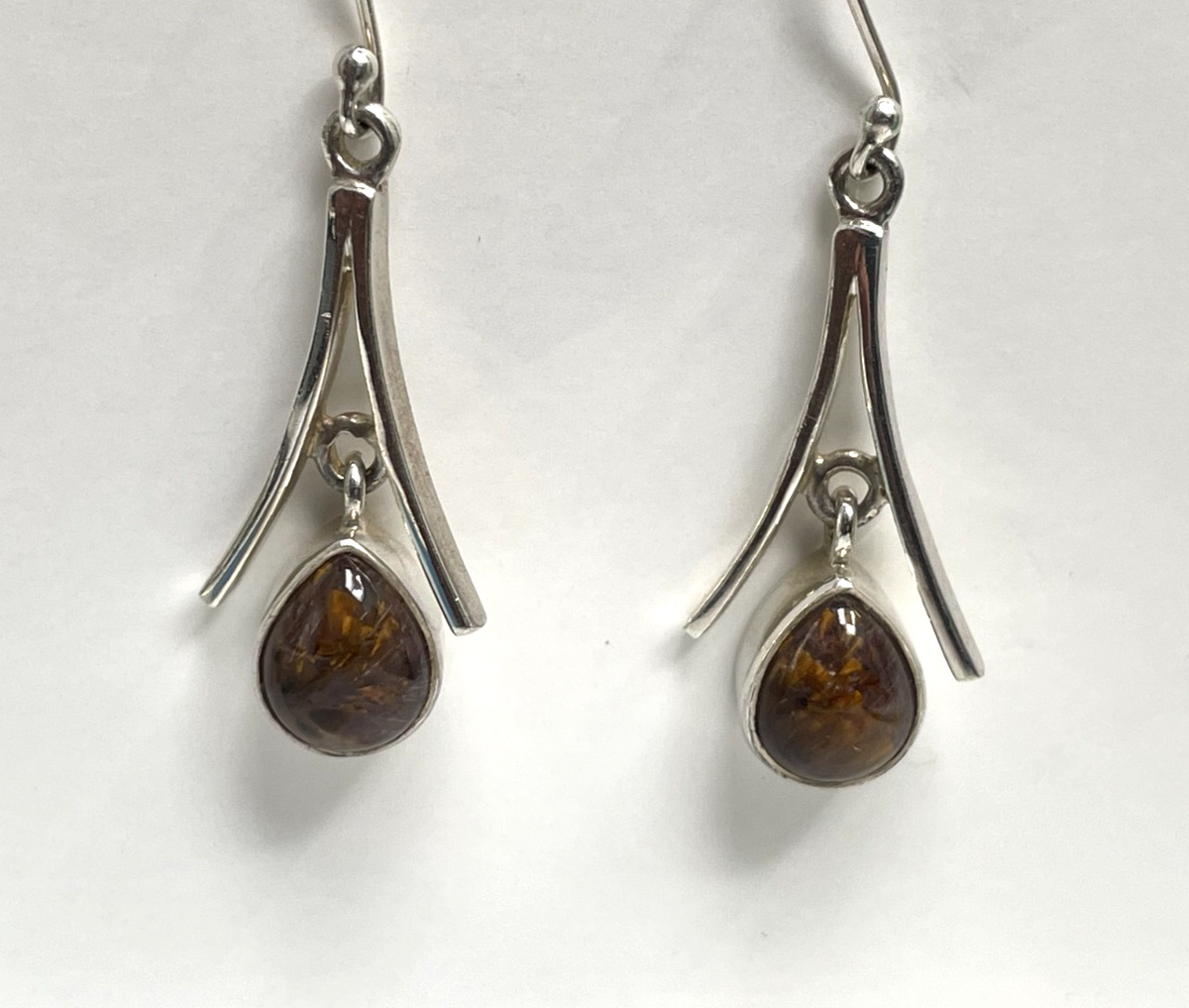 925 Sterling Silver Cacoxenite Drop Earrings Super Seven Quartz Hook Certificate