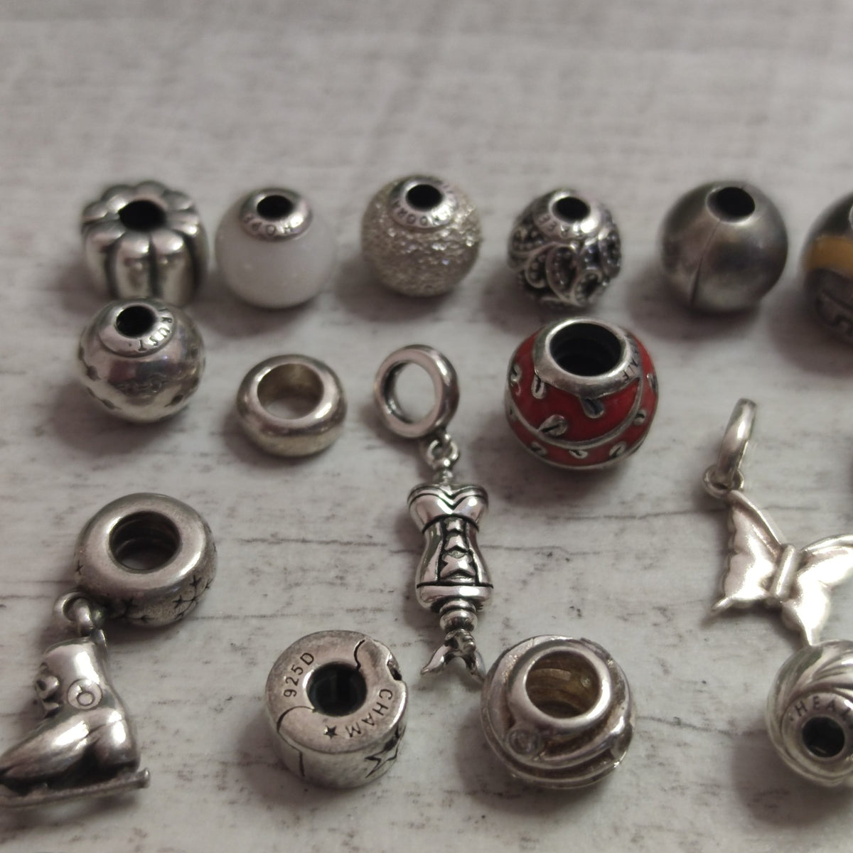 Pandora Charms and Silver Charms Beads x42 Weight 99g