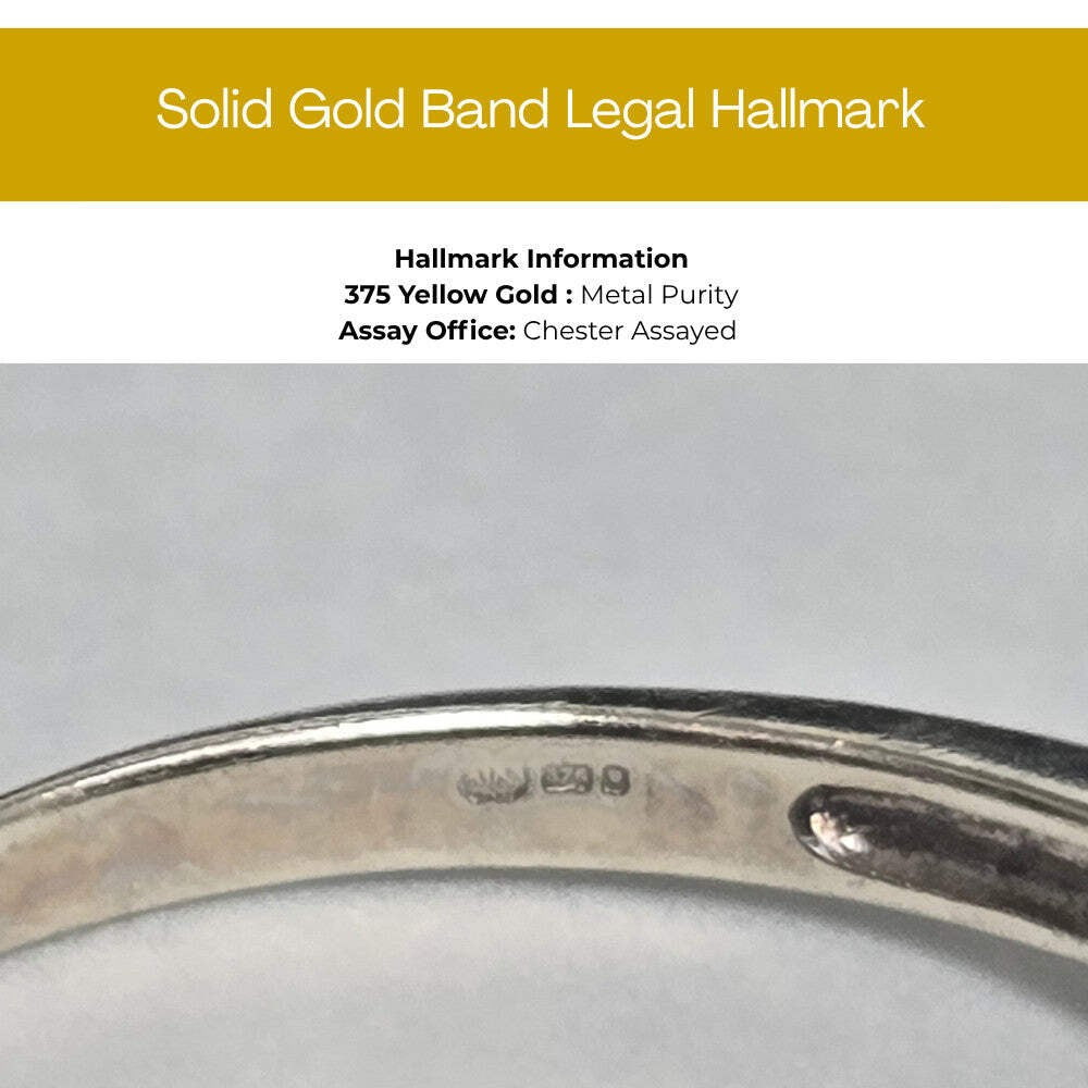 9ct Gold Ring Diamond Bypass Band Hallmarked Size O