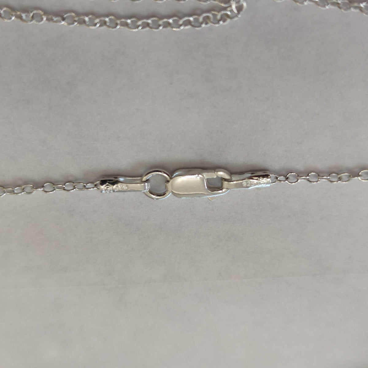 925 Sterling Silver Colored Crystal Triangle Pendant Necklace Chain Geometric