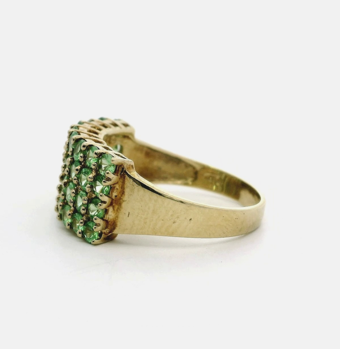 9ct Gold Mint Garnet Ring 36 Stones UK Size S 1/2 4.5 g Prong Setting Birmingham