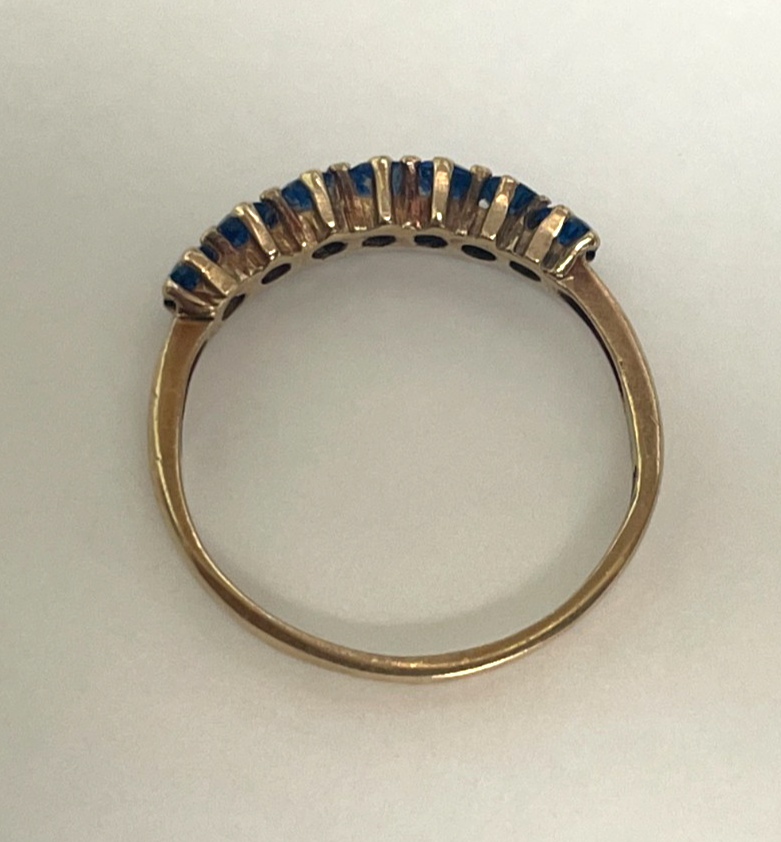 9ct Gold Ring Cubic Zirconia Hallmark Size L 1/2