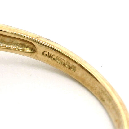 9ct Gold Multi Colour Sapphire Ring Size Q Hallmarked 375 Band 3.4g