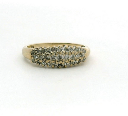 9ct Gold Ring Diamond 0.15ct HallmarkProng Size L 2.3g