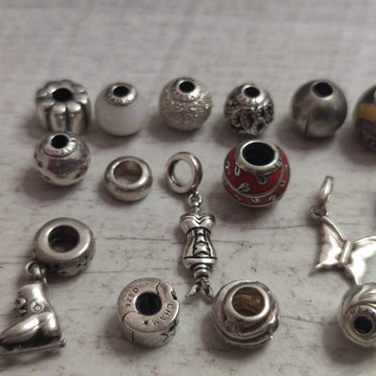 Pandora Charms and Silver Charms Beads x42 Weight 99g