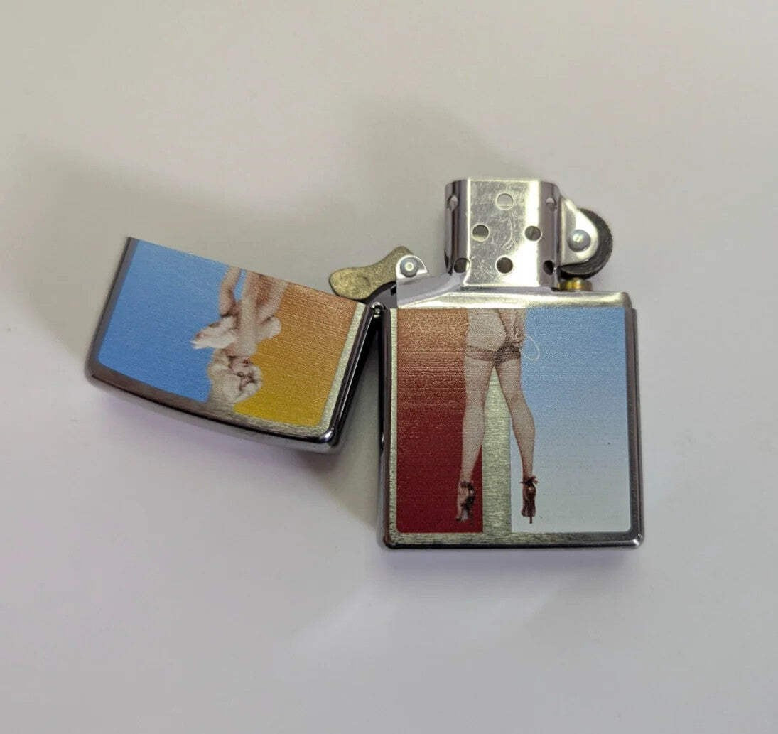 Zippo Lighter Pin-Up Girl Design Olivia De Berardinis Boxed Working