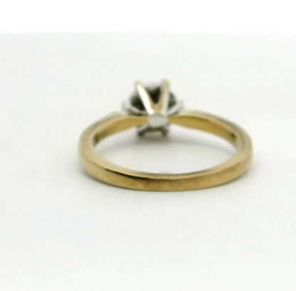 9ct Gold Ring Diamond Stones Size L Hallmarked Cluster Setting 2.7g