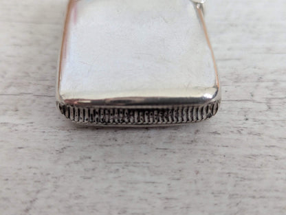 Antique 1891 Sterling Silver Vesta Case Birmingham Hallmarked 35 x 45mm