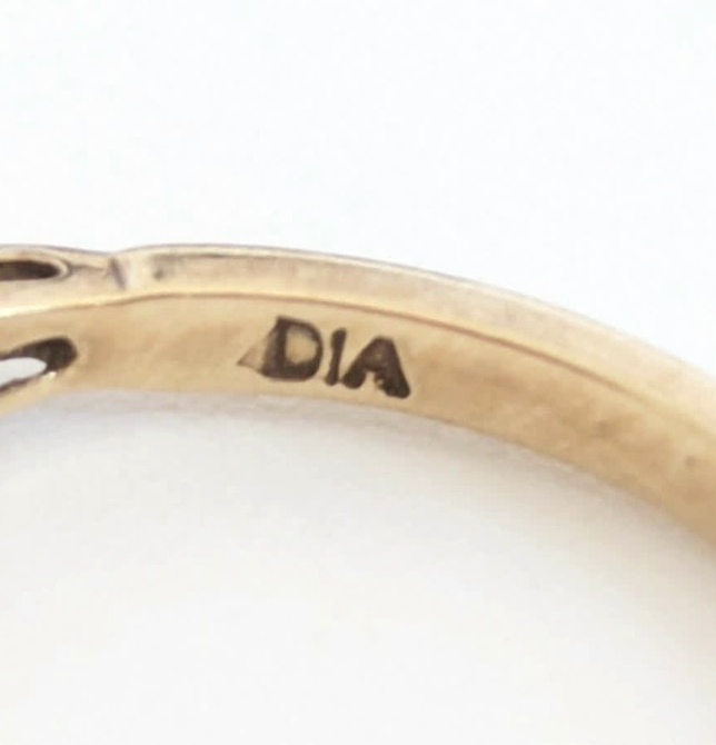 9ct Gold Half Eternity Ring Diamond Gemstones Hallmarked Size N 2.1g Stacking