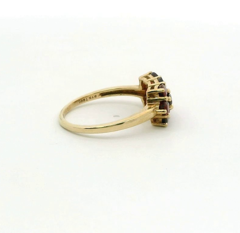 9ct Gold Ring Tourmaline Hallmark Size S 3g