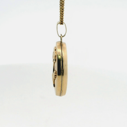 9ct Gold MUM Photo Locket Mother Keepsake Pendant Hallmarked 1.9g 23mm x 17mm